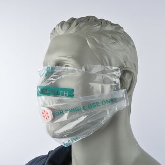 Kiss of Life Groen - beademingsmasker in sleutelhanger