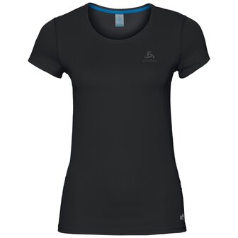 Odlo ondershirt korte mouw dames zwart F-Dry