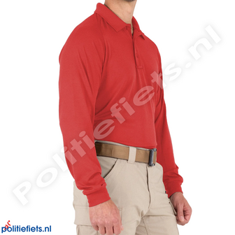 First Tactical Performance polo lange mouw (Rood)