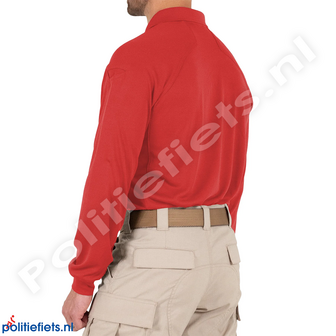 First Tactical Performance polo lange mouw (Rood)