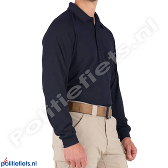 First Tactical Performance polo lange mouw (Navy Blauw)