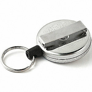 Key-bak katrol Zilver kleurig Original series 48&quot; - kevlar kabel met Riem lus 