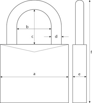 Abus Cijferslot 158/65