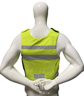 Fluor Gele hoes Toezicht t.b.v veiligheidspanelen Engarde niet bedrukt