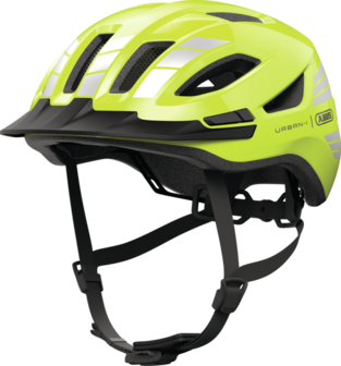 Fietshelm Abus Urban-I 4.0 Fluor Geel 