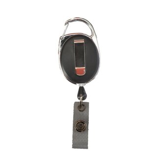 ID-kaarthouder katrol Zwart 29"- nylon kabel