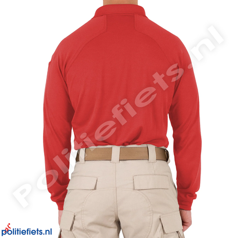 First Tactical Performance polo lange mouw (Rood)