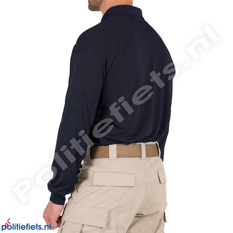 First Tactical Performance polo lange mouw (Navy Blauw)
