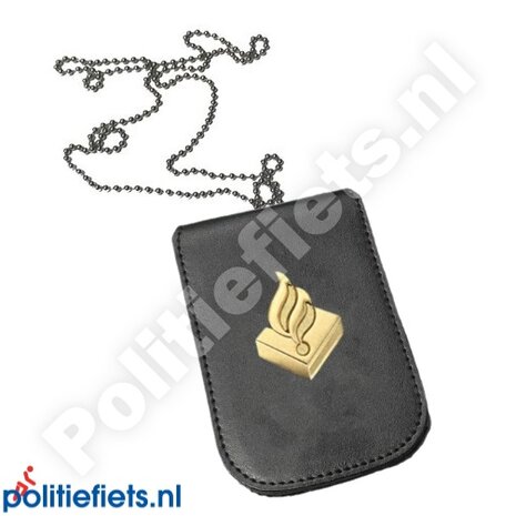 Legitimatiehouder met halsketting Politie. Artikel is niet meer beschikbaar.