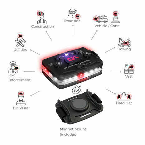 Guardian Angel Elite Wit rood flitser IR