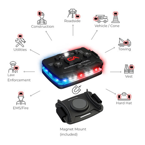 Guardian Angel Elite Rood blauw Flitser