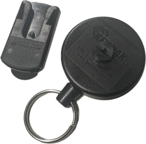 Key-bak katrol Zwart Original series 48" - kevlar kabel - 360&ordm; Roteerbaar