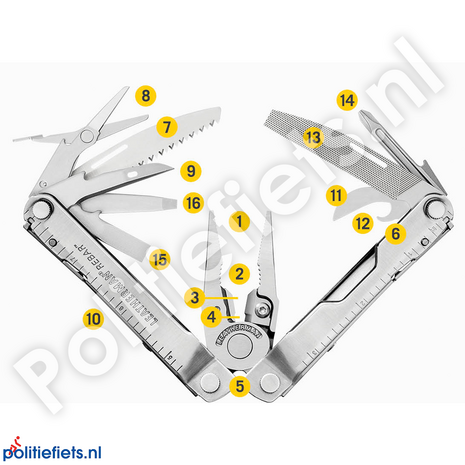 Leatherman knifeless Rebar zilver