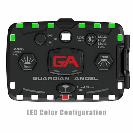 Guardian Angel Elite Wit groen Flitser