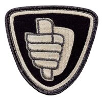 Blauwe BOA badge met klittenband Blauwe BOA badge met klittenband