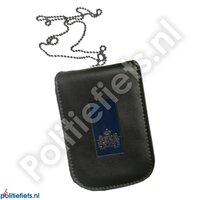 Legitimatiehouder met halsketting Rijks blauw rechthoek Legitimatiehouder met halsketting Rijks blauw rechthoek