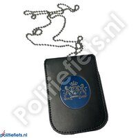 Legitimatiehouder met halsketting Rijks ovaal Legitimatiehouder met halsketting Rijks ovaal