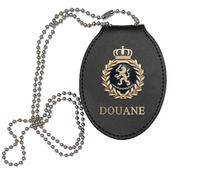 Douane identificatiebadge met kleine clip Douane identificatiebadge met kleine clip
