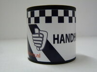 Deurklem / deurstopper BOA wit / blauw Deurklem / deurstopper BOA wit / blauw