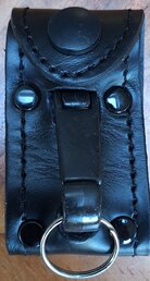 Riemclip sleutelhanger in Leer 